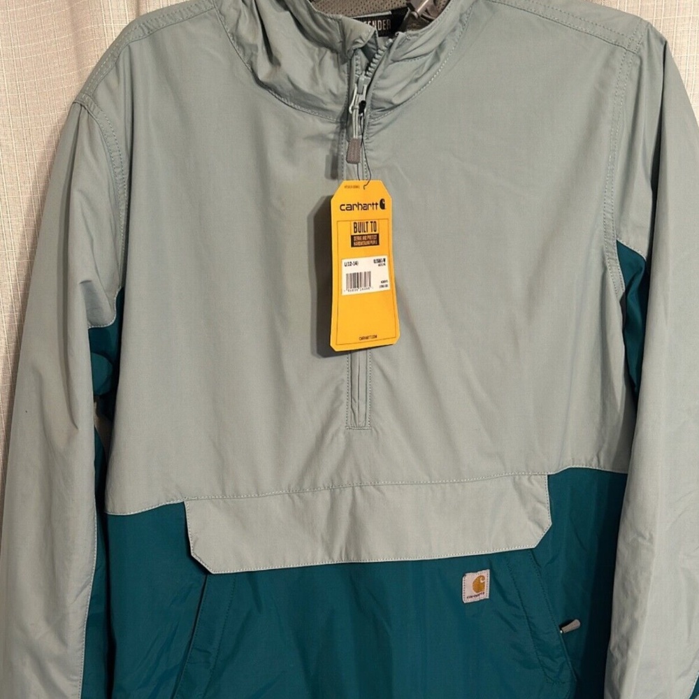 Carhartt Womens Rain Defender Lightweight Packable Anorak LV5 Malt/Asphalt Large